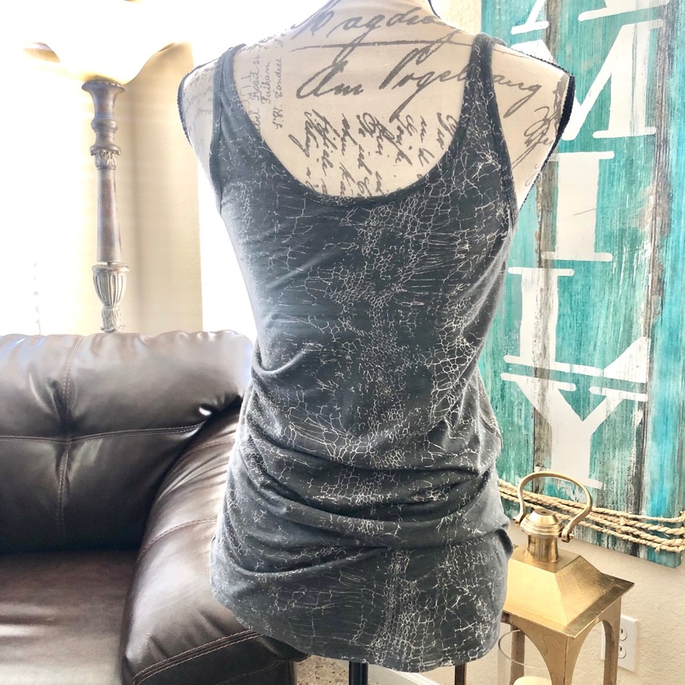 Helmut Lang Grey Crackle Tank! - image 2